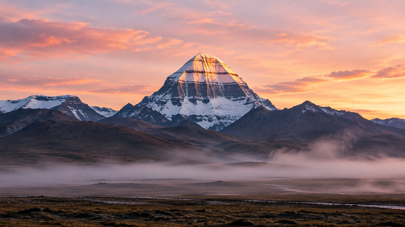 Mount Kailash at dawn.